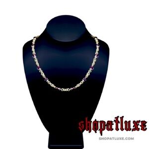 Iconic crystal Embellished Handwoven Necklace